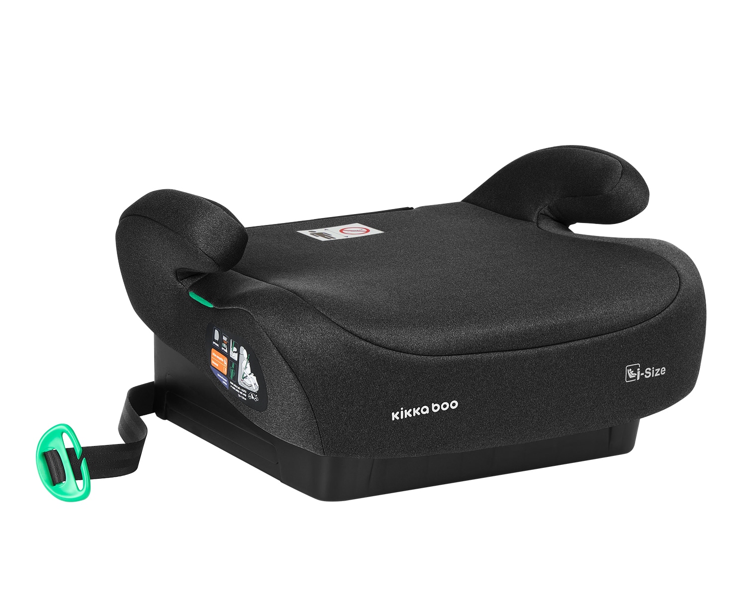 Kikkaboo Kindersitz, Sitzerh&ouml;hung i-Go i-Size (125-150cm) Gruppe 3, Armlehne schwarz 