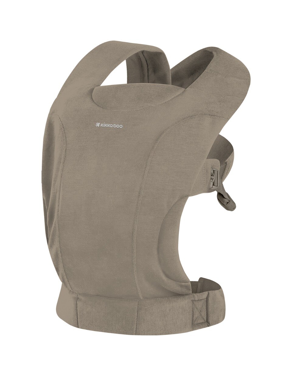 Kikkaboo Babytrage Riley Bauchtrage R&uuml;ckentrage breite Schultergurte ab 4 Monate beige 