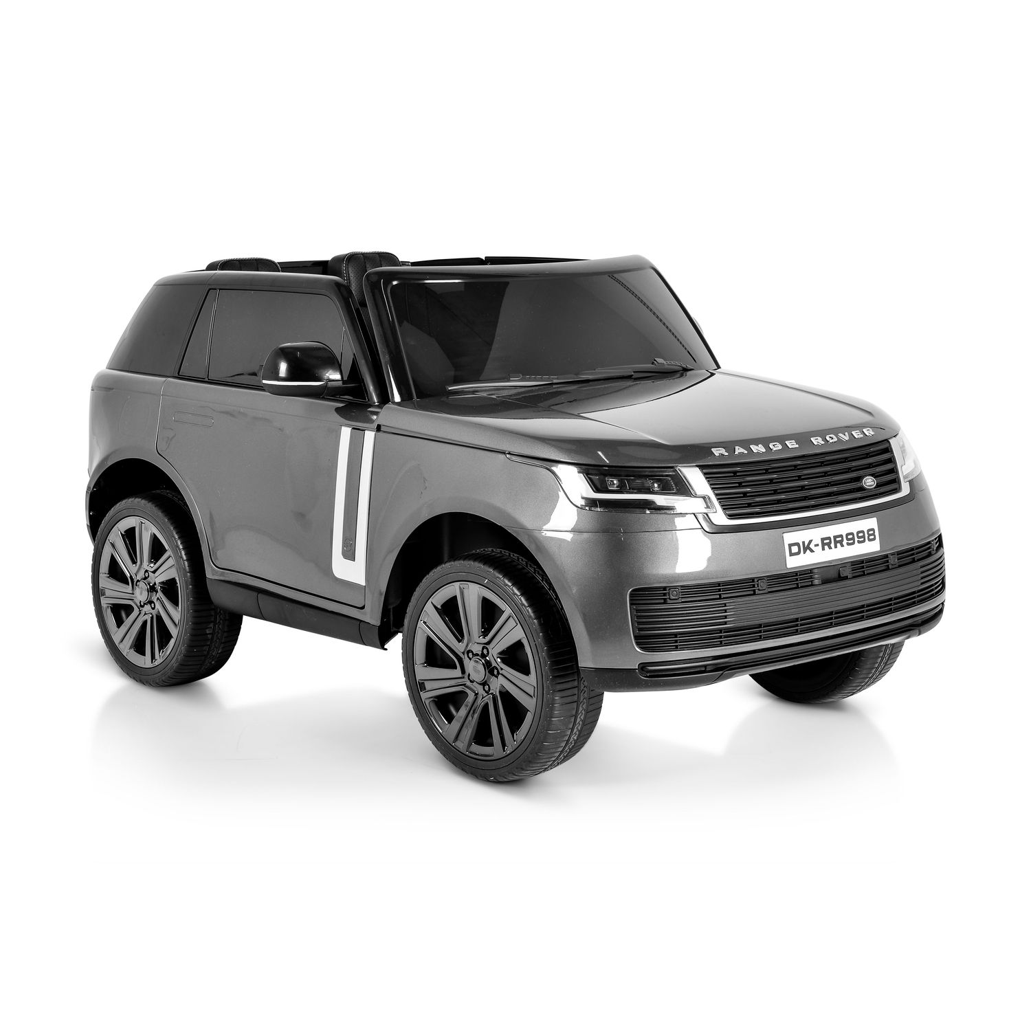 Moni Kinder Elektroauto Range Rover SUV metallic Fernbedienung Gurt EVA-Reifen grau 
