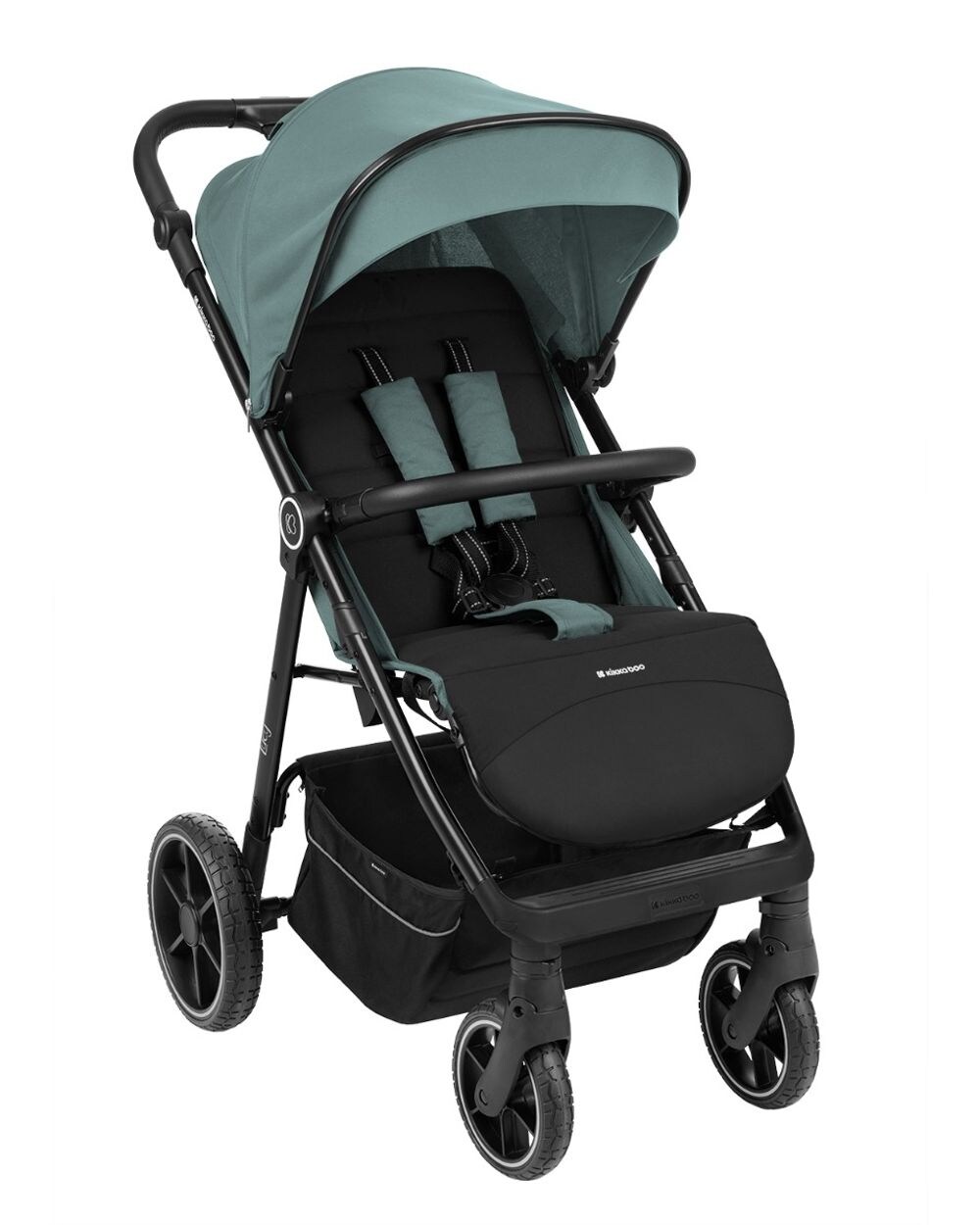 Kikkaboo Kinderwagen Lucy Gurt Rückenlehne verstellbar Federung Hinterradbremse grün