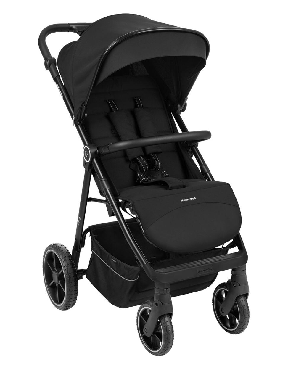 Kikkaboo Kinderwagen Lucy Gurt Rückenlehne verstellbar Federung Hinterradbremse schwarz
