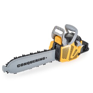 Moni Kinder-Spielzeug-Kettensäge T001 Licht- und Soundeffekte Griff ab 3 Jahre gelb 