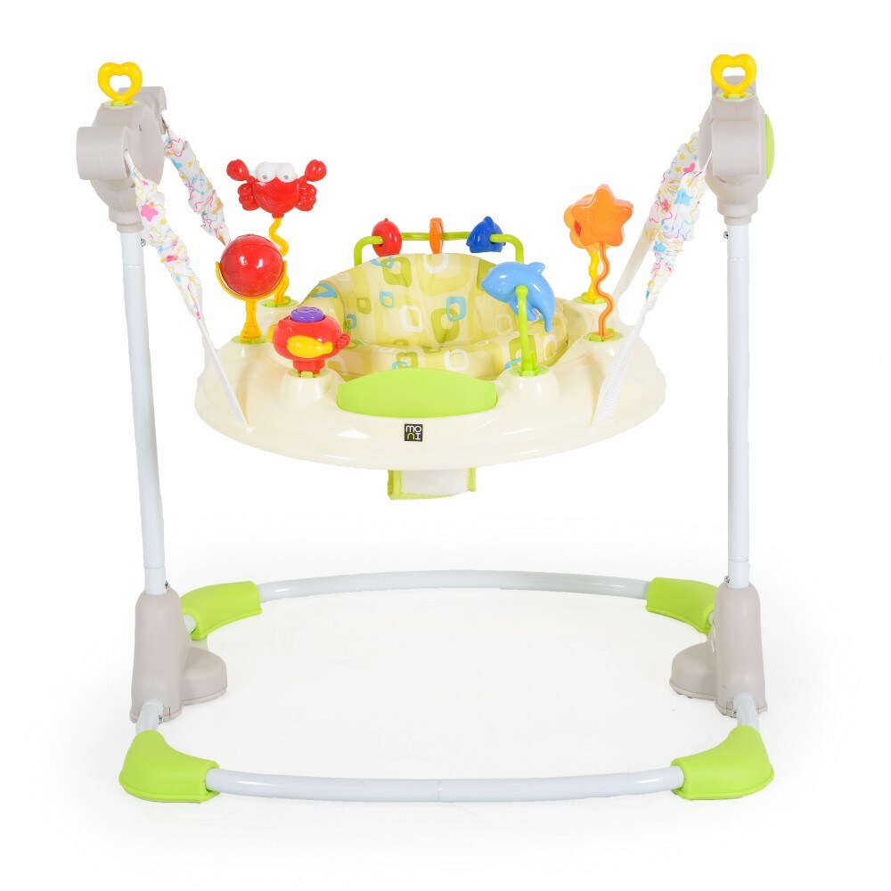Hopser Vista mit Spielcenter, Musik, Licht, MP3-Anschluss, H&ouml;he einstellbar beige/gelb 