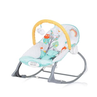 Chipolino Babywippe Melody 2 in 1 Gurt Musik Vibration Spieluhr Schaukelfunktion grün 