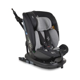 Cangaroo Kindersitz Gravity i-Size (40-150cm) Sitz drehbar, Kopfstütze, Isofix grau 
