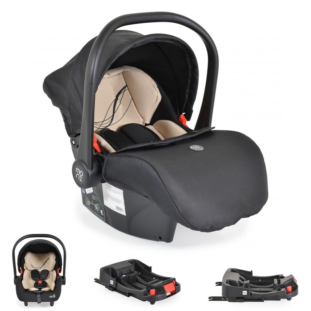 Babyschale Multi Set mit Isofixbasis Royal, i-Size (40 - 87cm) Gruppe 0+ beige