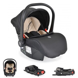 Moni Babyschale Multi Set mit Isofixbasis Royal, i-Size (40 - 87cm) Gruppe 0+ beige 