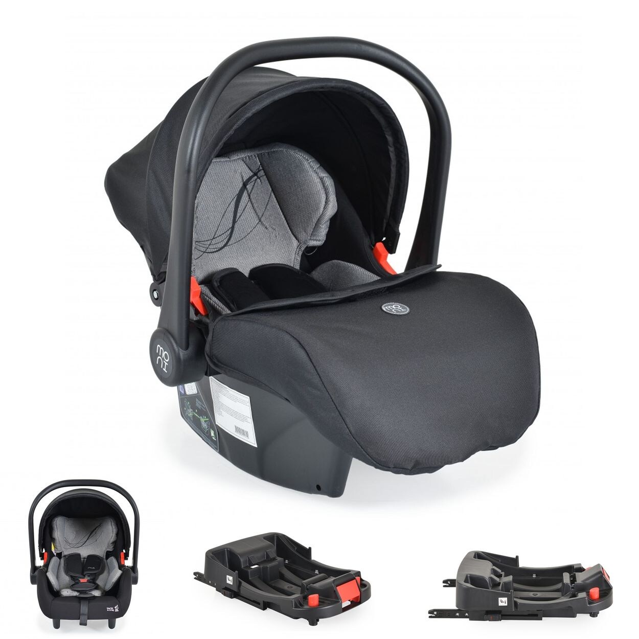 Babyschale Multi Set mit Isofixbasis Royal, i-Size (40 - 87cm) Gruppe 0+ grau