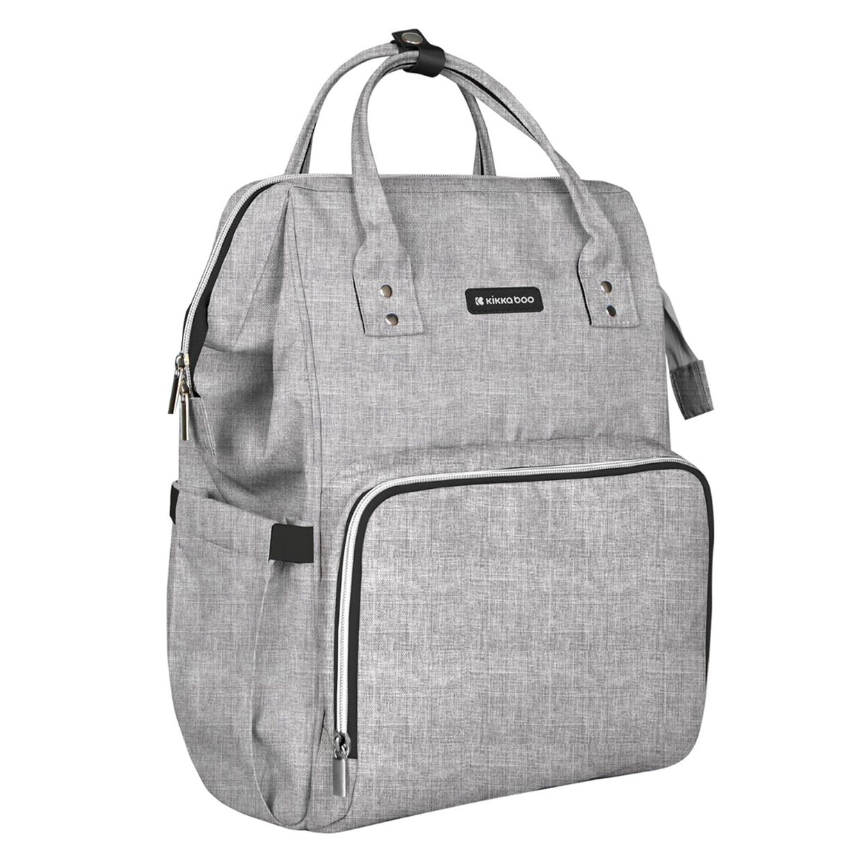 Kikkaboo Wickeltasche Siena, Rucksack, Wickelunterlage, Griffl&auml;nge einstellbar grau 