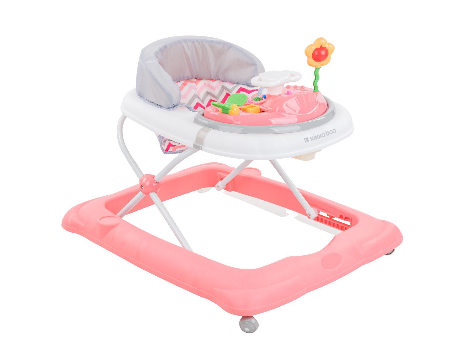 Kikkaboo Lauflernhilfe Misty klappbar 3-fach h&ouml;henverstellbar Musik Spielcenter rosa pink 
