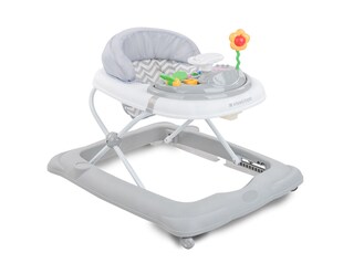 Kikkaboo Lauflernhilfe Misty klappbar 3-fach höhenverstellbar Musik Spielcenter grau weiss 