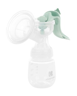 Kikkaboo Milchpumpe manuell Elsie, 180 ml Flasche, Silikonsauger Gruppe 0+ hellgrün 