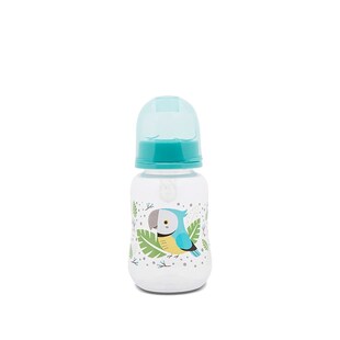 Baby Care Babyflasche Easy Grip 125 ml Silikonsauger Größe 0+, Deckel, ab Geburt grün 