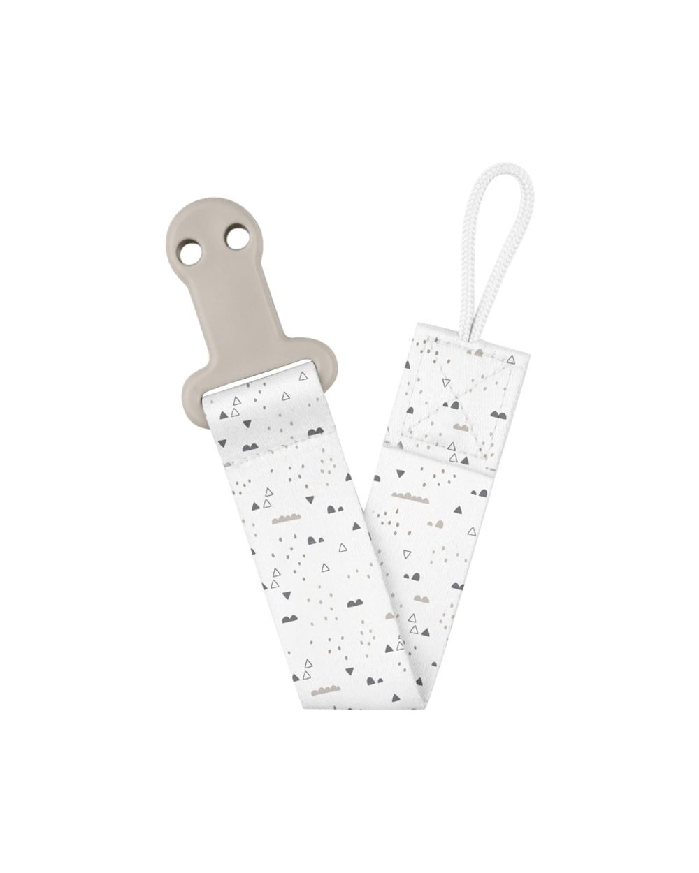 Kikkaboo Baby-Schnuller-Clip Savanna, Schnullerkette, Schnullerband, ab Geburt braun 