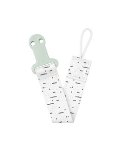 Kikkaboo Baby-Schnuller-Clip Savanna, Schnullerkette, Schnullerband, ab Geburt hellgrün 