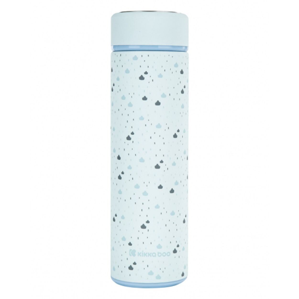 Kikkaboo Isolierflasche Savanna , Thermoskanne, Auslaufsicher, Teesieb hellblau