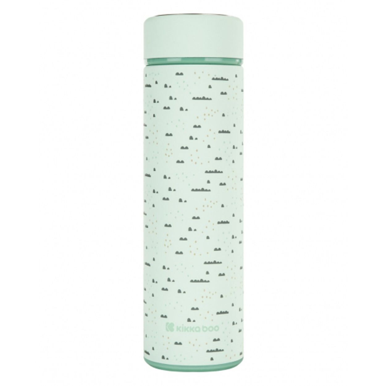 Kikkaboo Isolierflasche Savanna , Thermoskanne, Auslaufsicher, Teesieb hellgrün