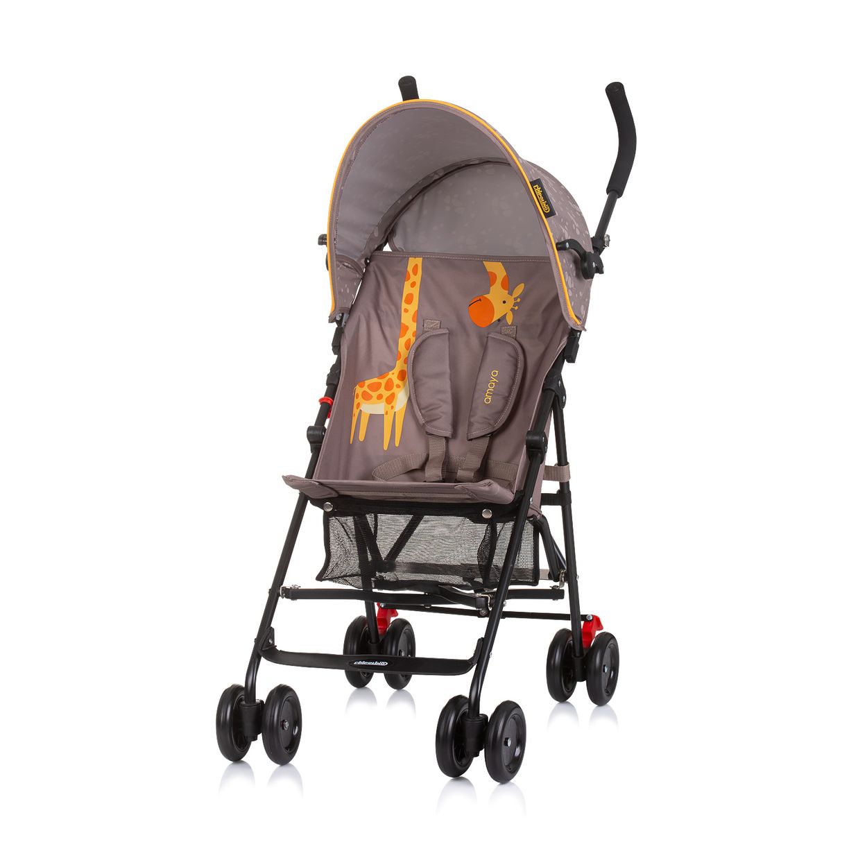 Chipolino Kinderwagen Amaya Buggy Sonnendach verstellbar, zusammenklappbar, Korb braun 