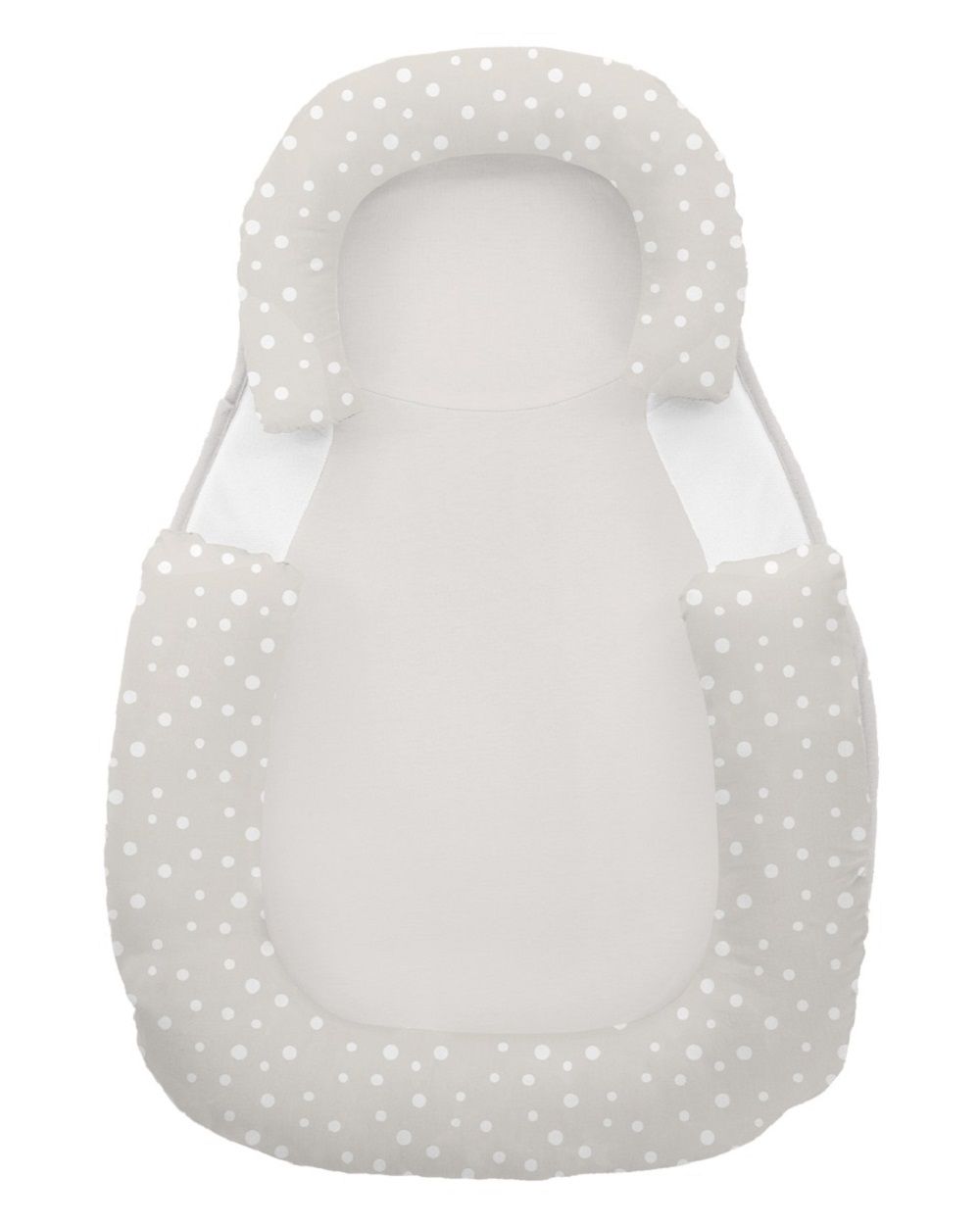 Kikkaboo Baby Lagerungskissen 60 x 40 cm Memory Foam, Baumwolle, rutschfest beige 