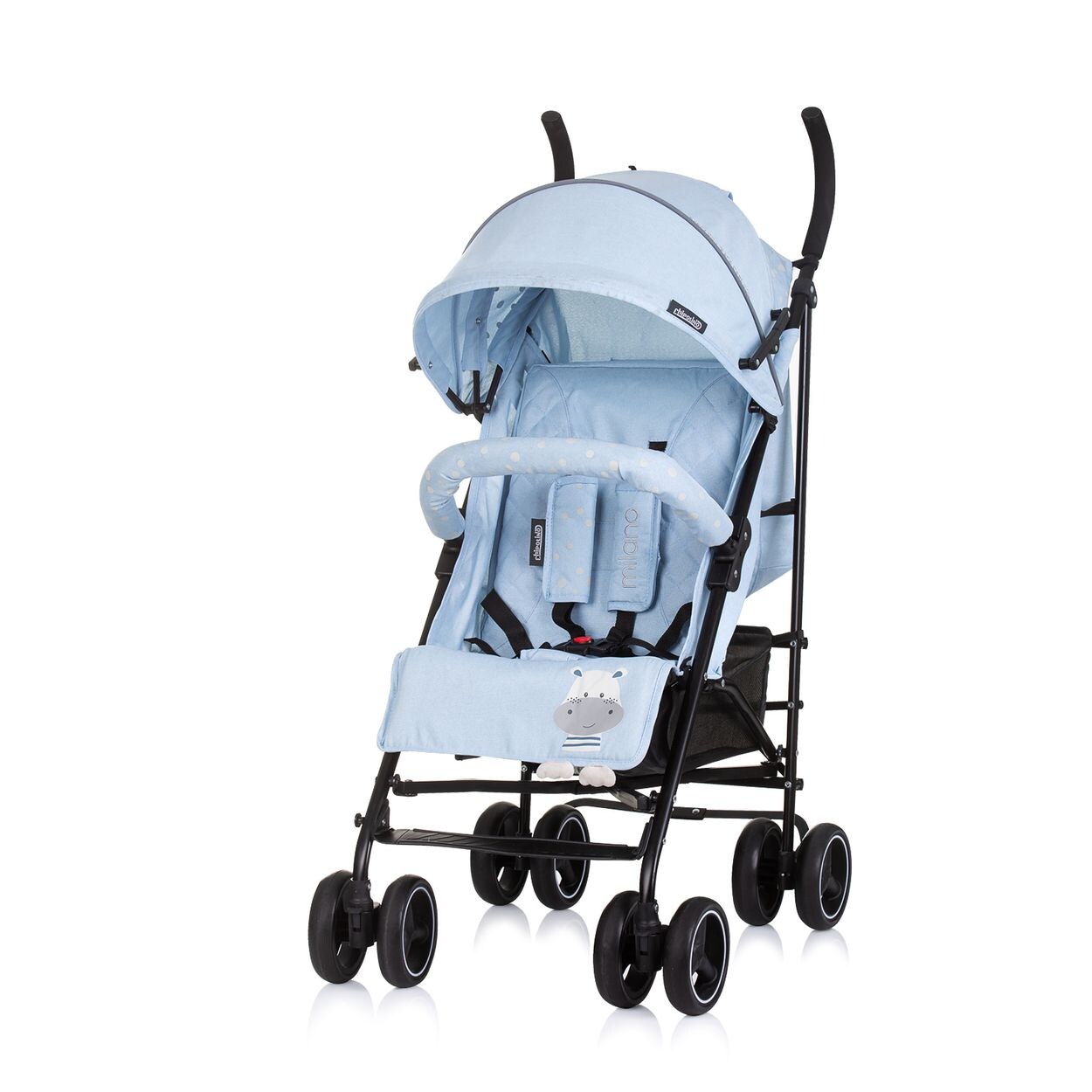 Kinderwagen Milano Buggy bis , Rückenlehne verstellbar, faltbar blau
