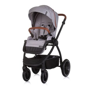 Chipolino Kombikinderwagen 3 in 1 Prestige Babywanne Rucksack i-Size Babyschale grau 