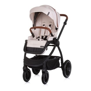 Chipolino Kombikinderwagen 3 in 1 Prestige Babywanne Rucksack i-Size Babyschale beige braun 