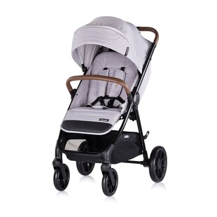 Chipolino Kinderwagen Ultera Buggy klappbar Korb Federung Hinterradbremse Gurt grau 