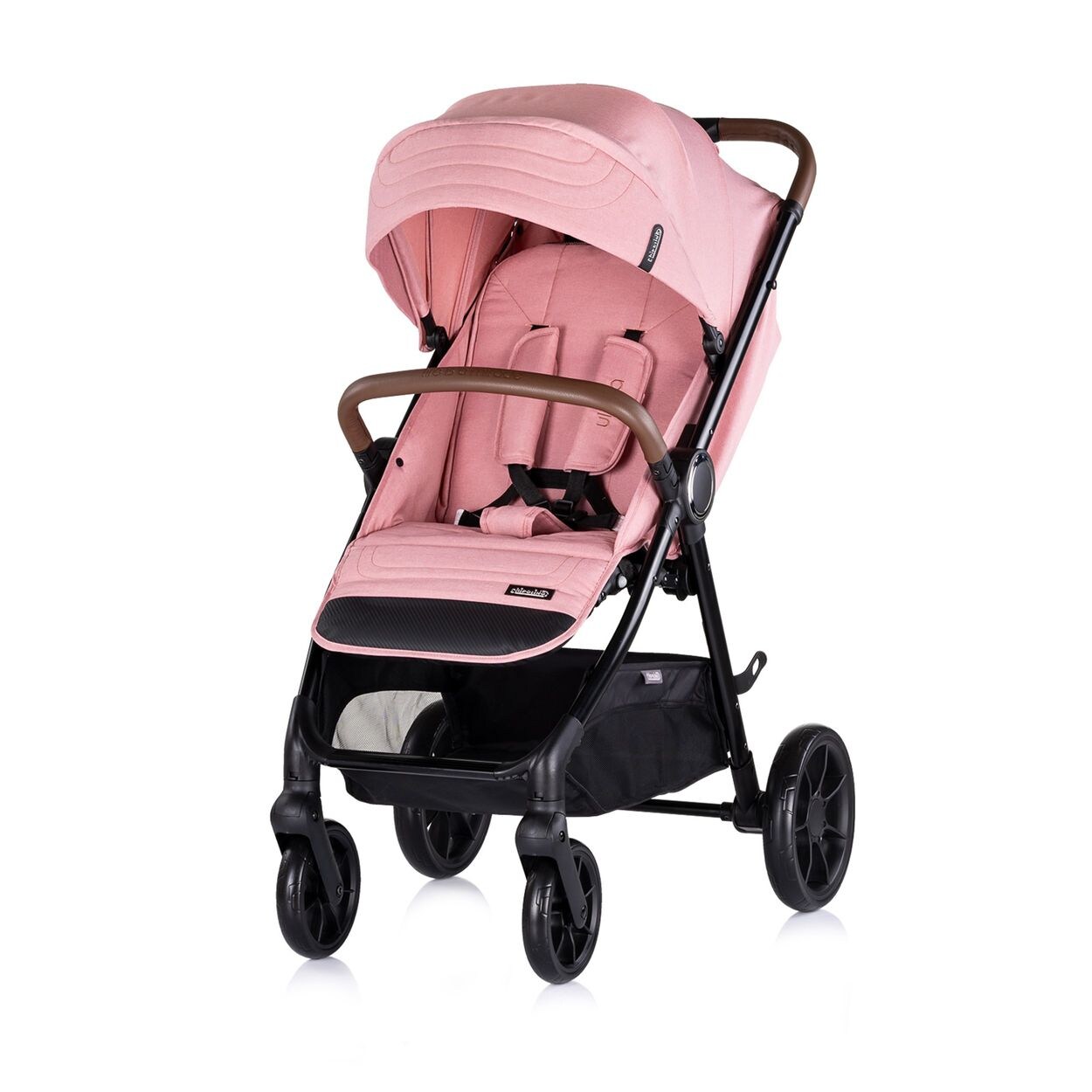 Kinderwagen Ultera Buggy klappbar Korb Federung Hinterradbremse Gurt rosa