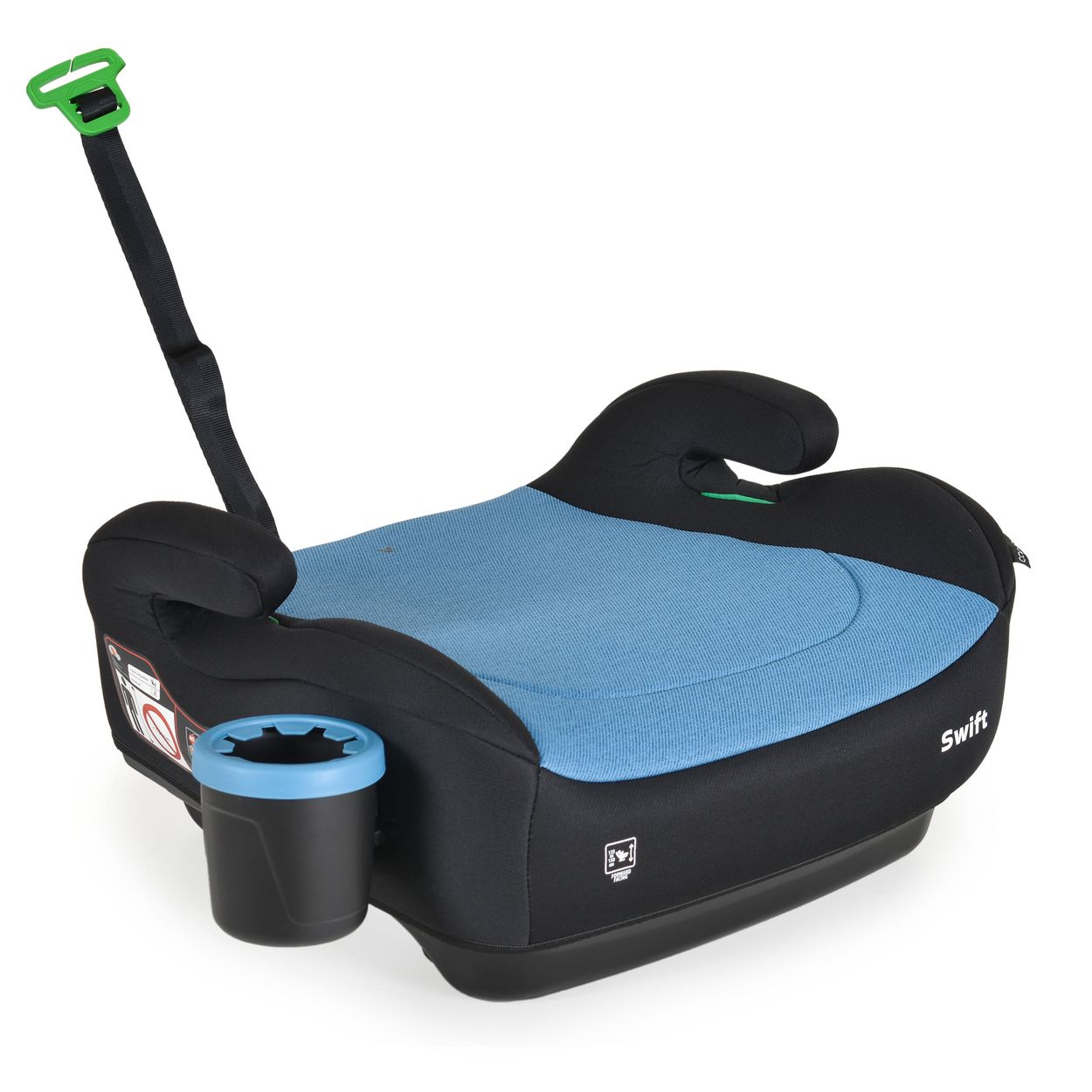 Cangaroo Kindersitz, Sitzerh&ouml;hung Swift (125-150cm) Armlehne, Getr&auml;nkehalter blau 