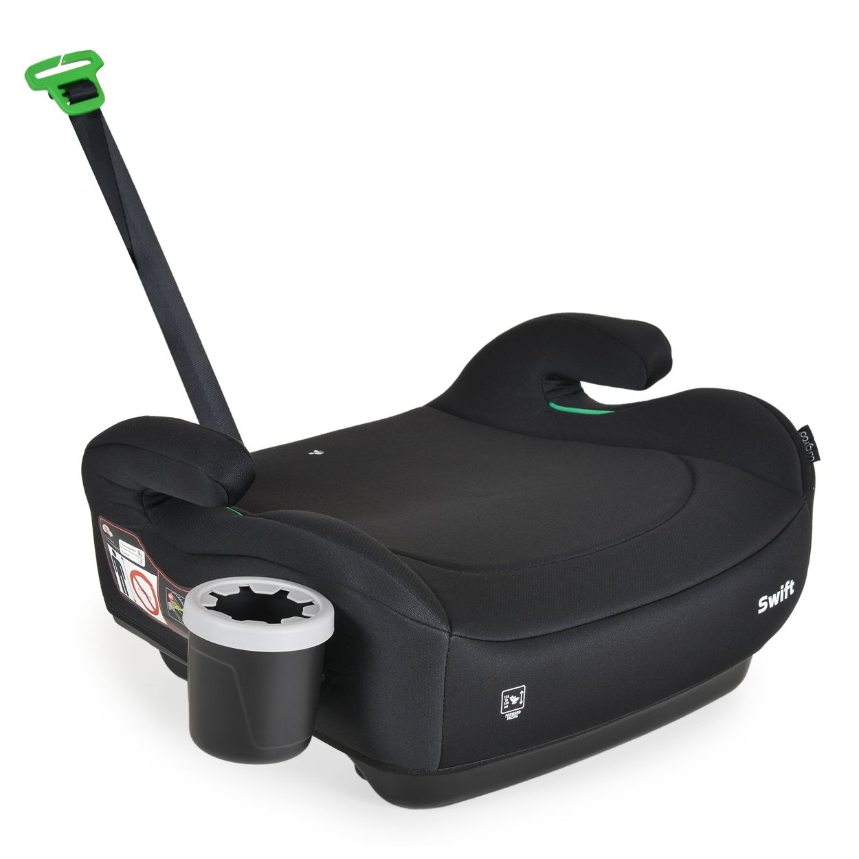 Cangaroo Kindersitz, Sitzerh&ouml;hung Swift (125-150cm) Armlehne, Getr&auml;nkehalter schwarz 