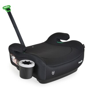 Cangaroo Kindersitz, Sitzerhöhung Swift (125-150cm) Armlehne, Getränkehalter schwarz 