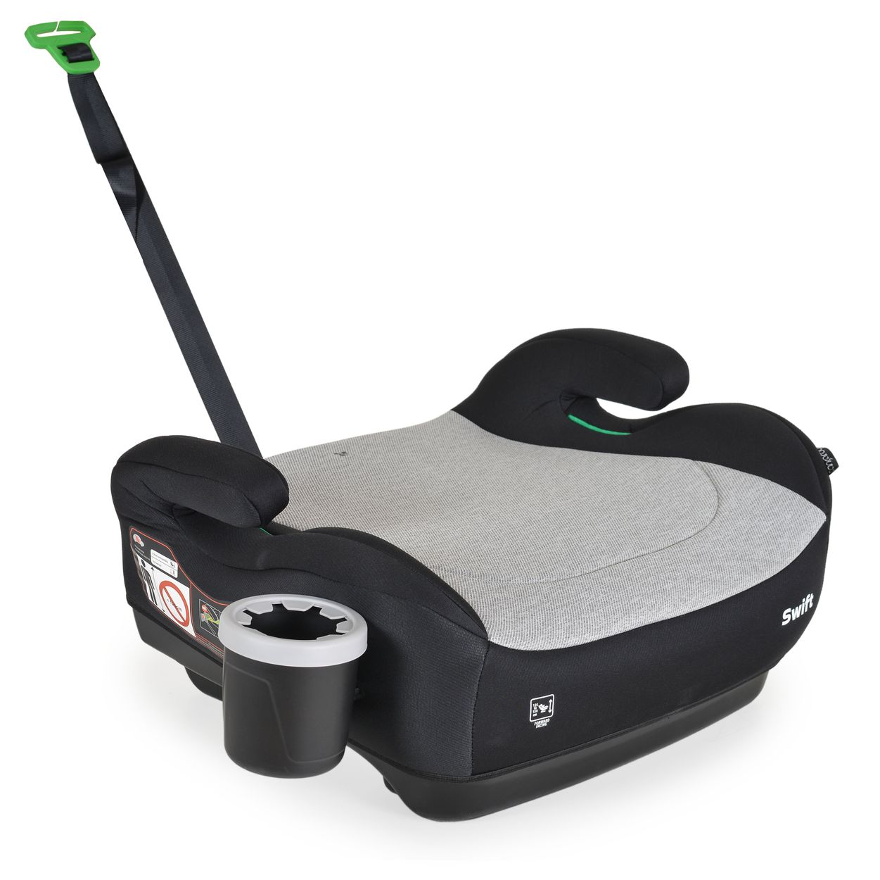 Cangaroo Kindersitz, Sitzerh&ouml;hung Swift (125-150cm) Armlehne, Getr&auml;nkehalter grau 