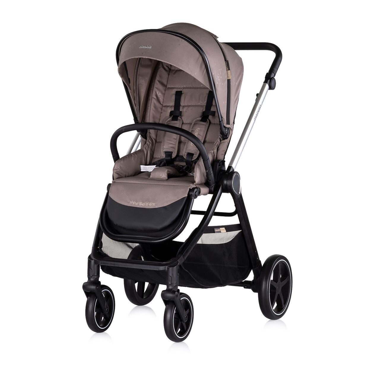 Kombikinderwagen 3 in1 Marbella Fußabdeckung Einlage i-Size Babyschale beige