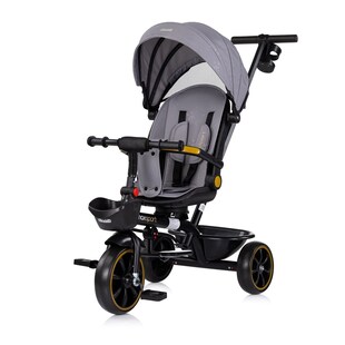 Chipolino Tricycle Max Sport 2 in 1, Dreirad, Becherhalter, Sitz umkehrbar, Korb grau 
