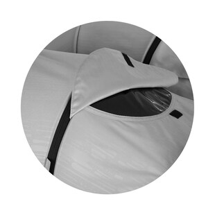 Chipolino Zwillingskinderwagen Top Stars, 77 cm breit, Wickeltasche, Fußsack dunkelgrau 