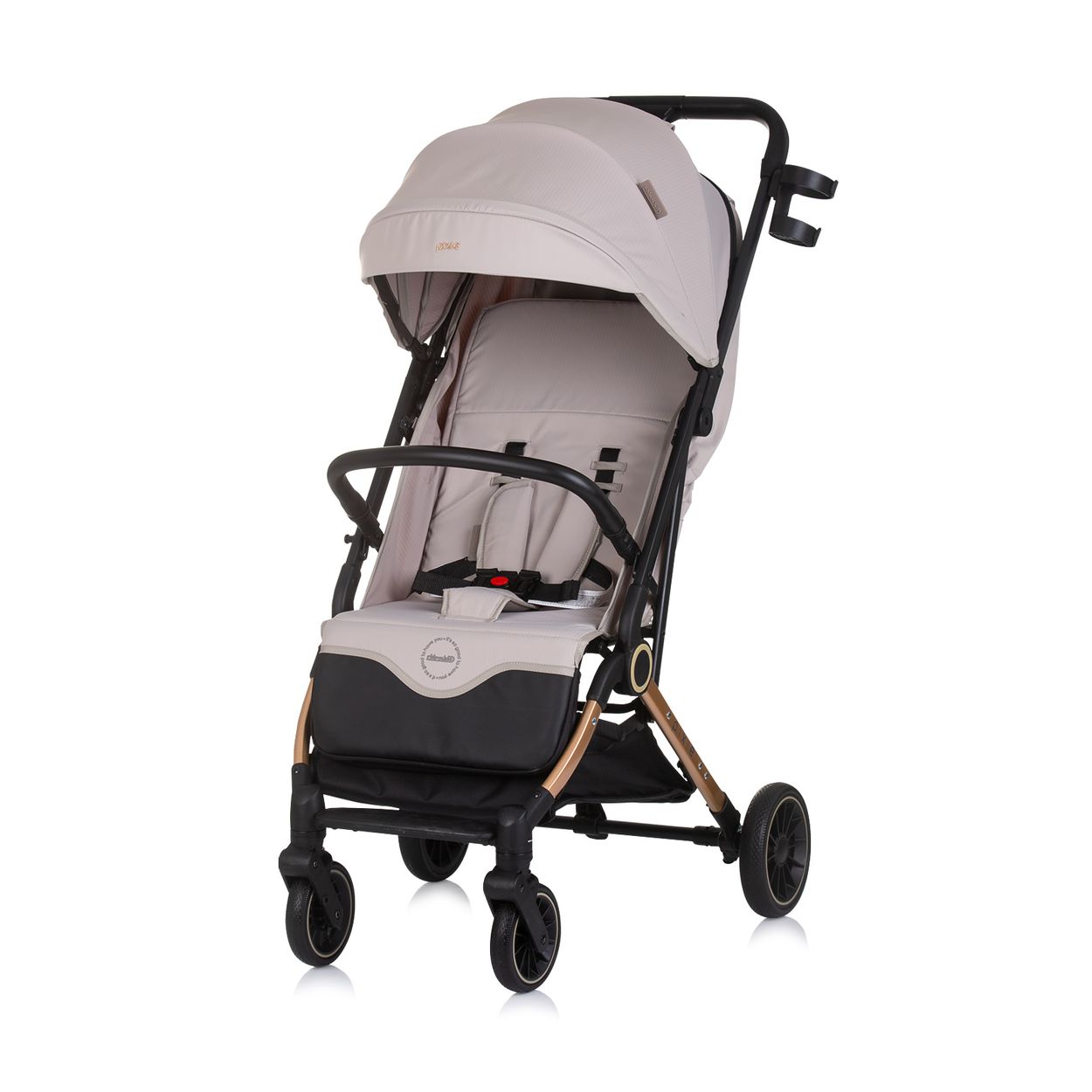 Chipolino Kinderwagen, Buggy Pixie zusammenklappbar Getr&auml;nkehalter Korb 22 kg hellbraun 