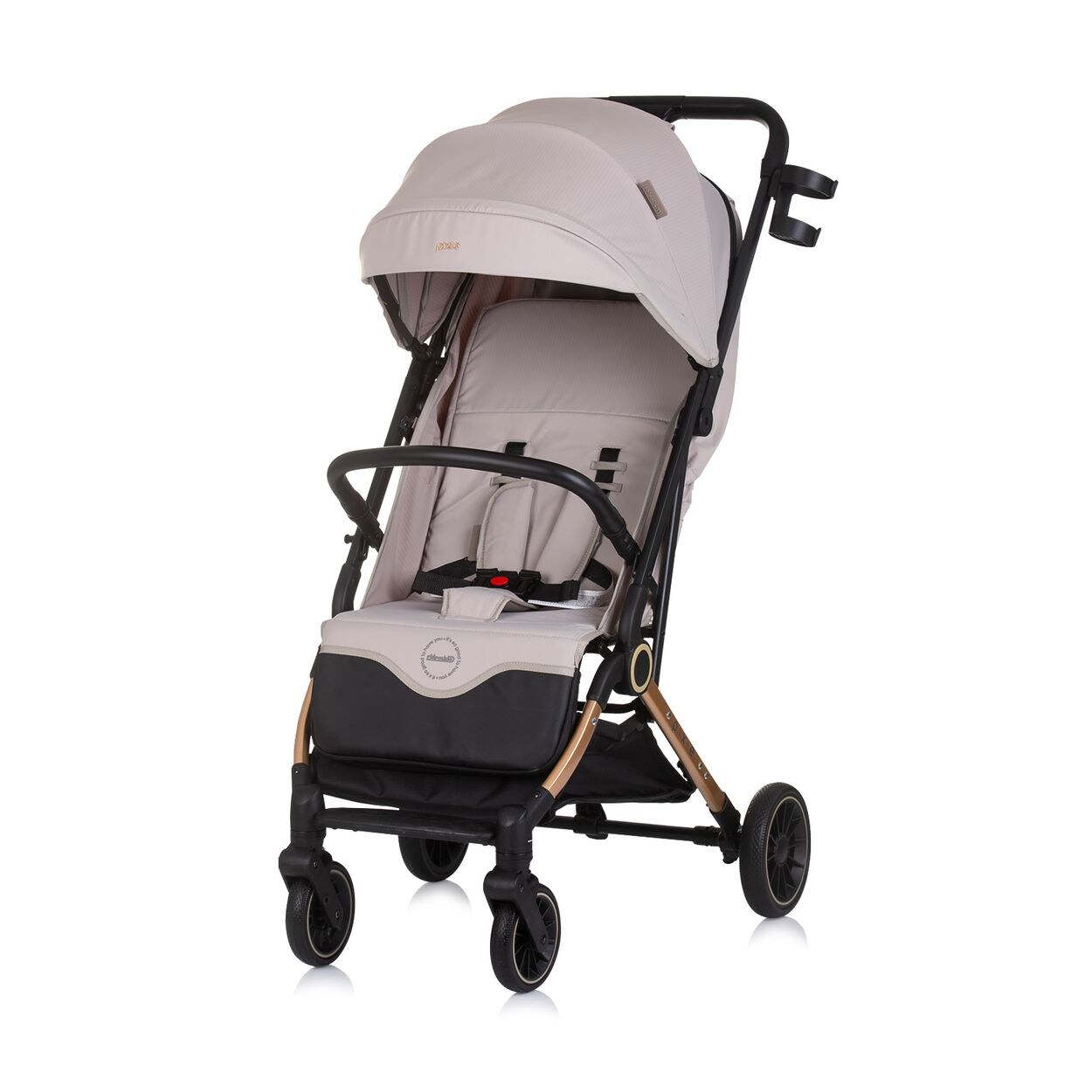 Kinderwagen, Buggy Pixie zusammenklappbar Getränkehalter Korb  hellbraun