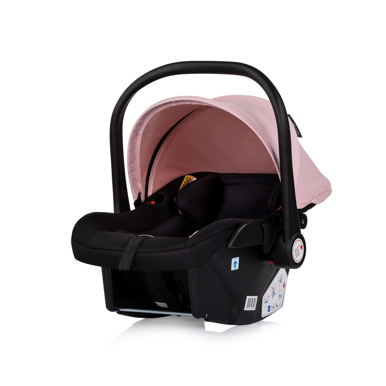 Chipolino Babyschale Vista i-Size (40-87cm) Gruppe 0+, Sonnendach, 3D-Kissen rosa 