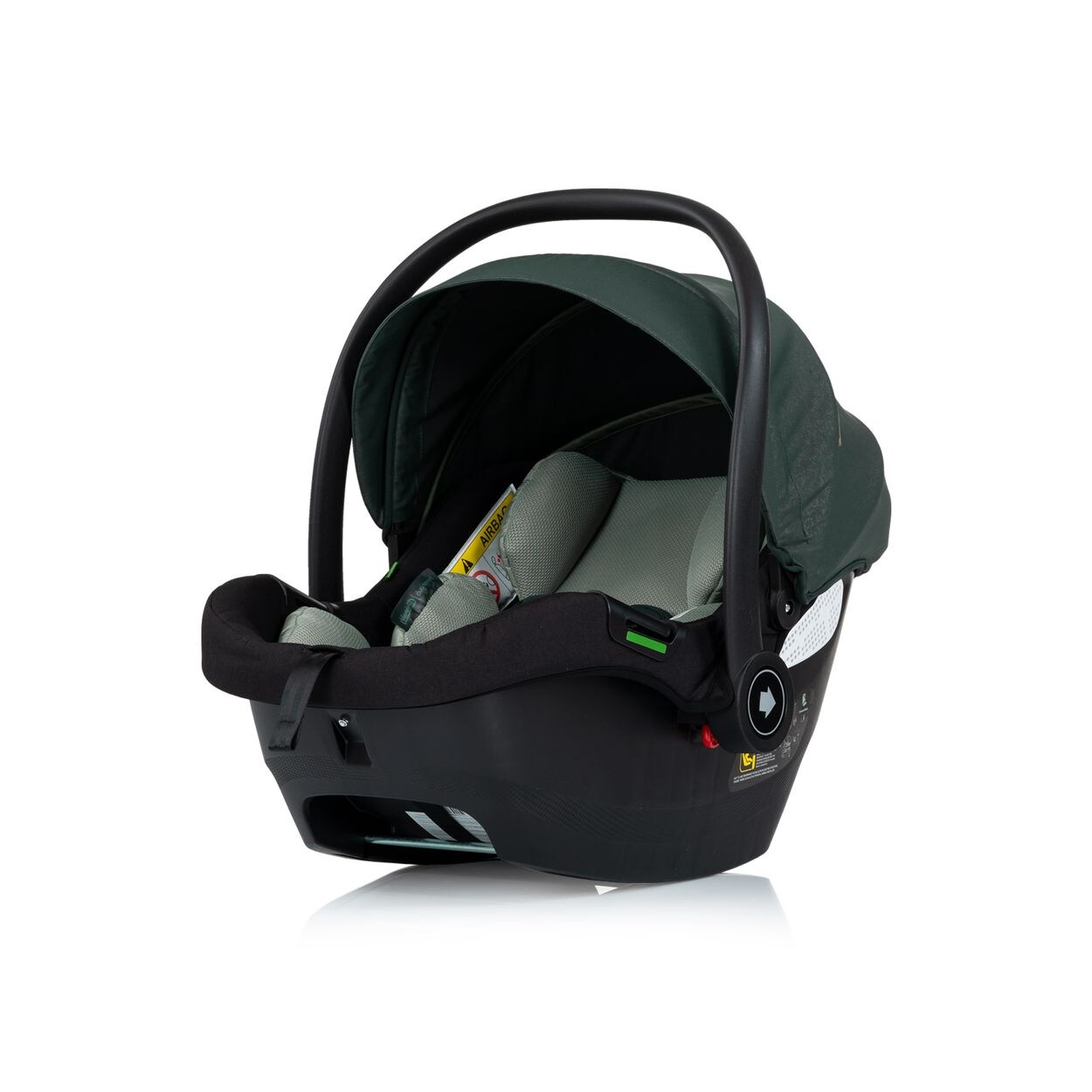 Set Babyschale Isofix-Station Duo Smart i-Size verstellbare Kopfstütze tannengrün