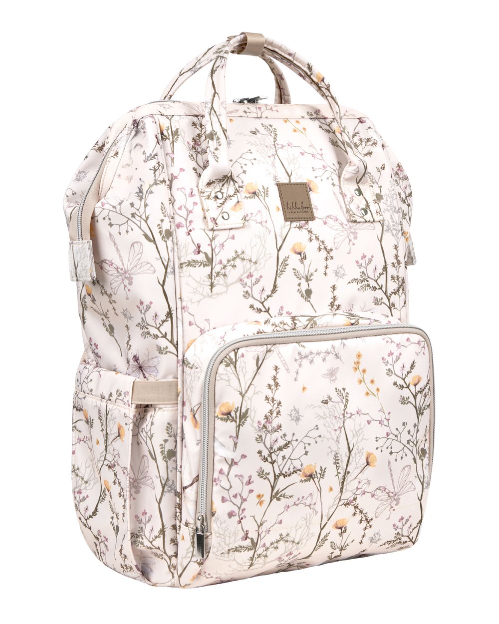 Kikkaboo Wickeltasche Siena, Rucksack, Wickelunterlage, Griffl&auml;nge einstellbar beige wei&szlig; - Bild 1