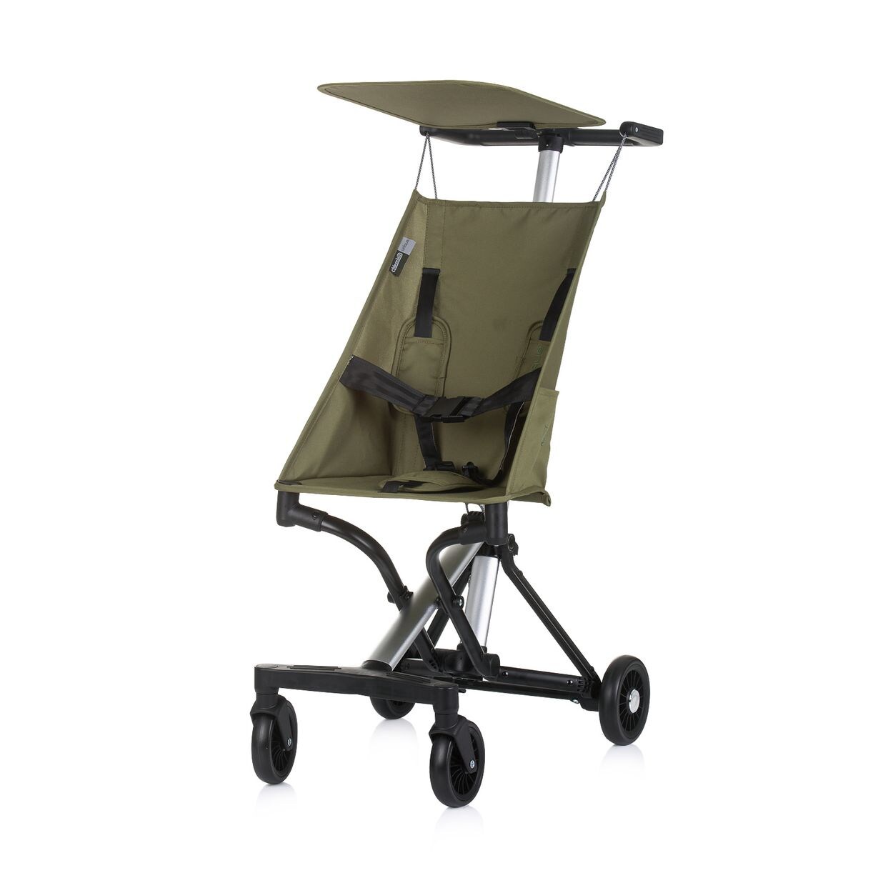 Kinderwagen, Buggy Unique Aluminiumrahmen faltbar 3-Punkt-Gurt Tasche grün