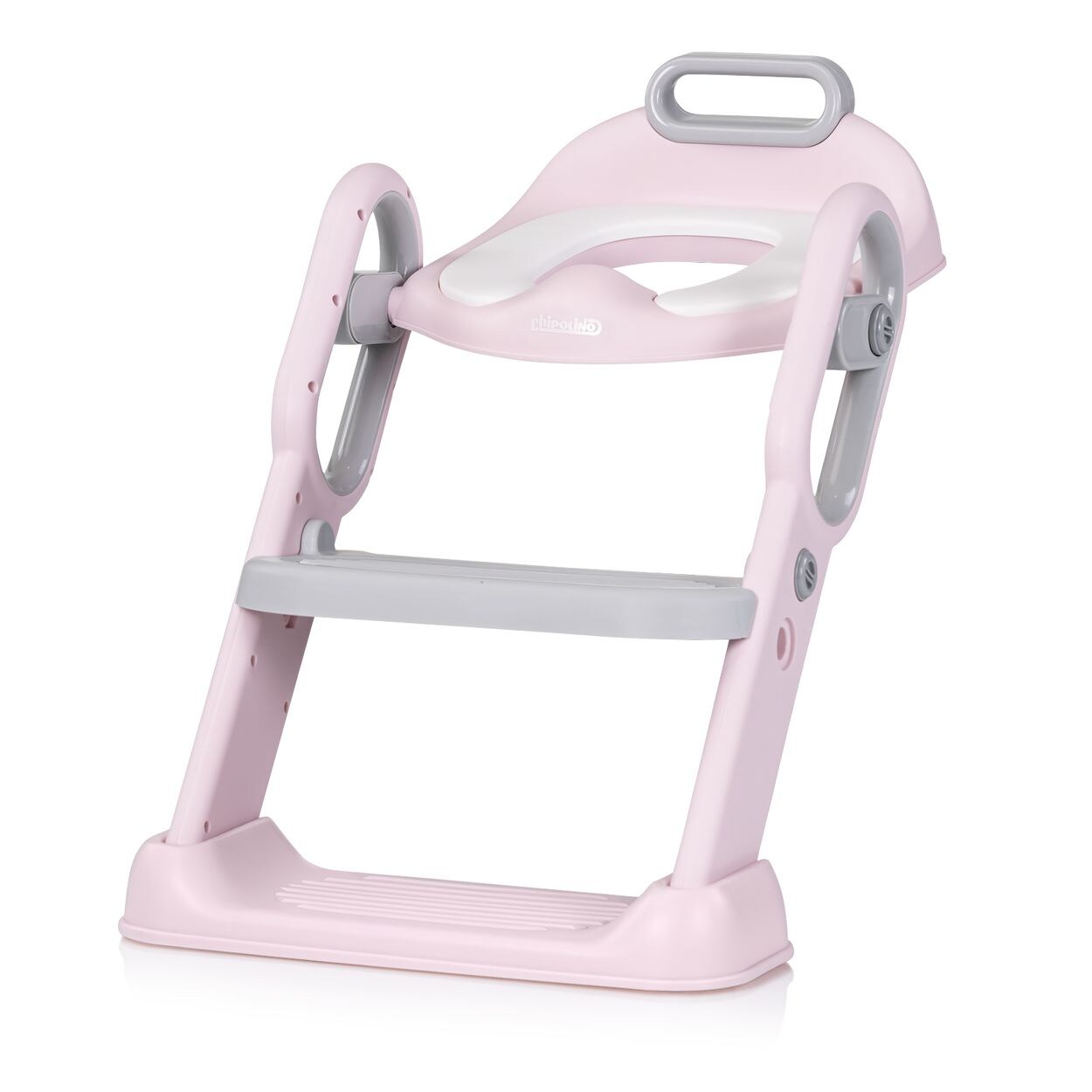 Toilettentrainer Flippy höhenverstellbare Fußstütze, Toilettenaufsatz rosa