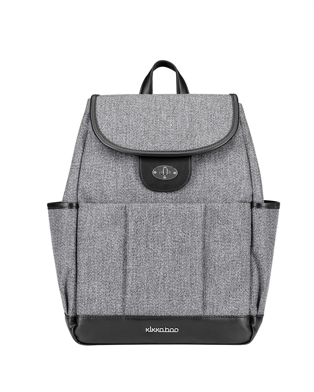 Wickeltasche Morice Rucksack Magnetknöpfe, Drehverschluss, verstellbar grau