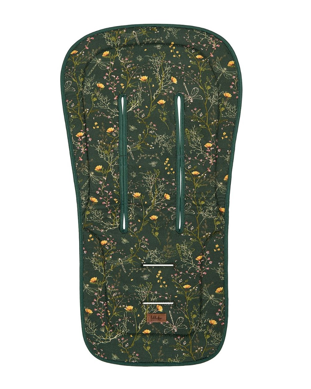 Kikkaboo Kinderwagen-Einlage Anti-Schwei&szlig;, Baumwolloberfl&auml;che, Sitzauflage dunkelgr&uuml;n 