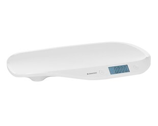 Kikka boo Babywaage Lyra LCD-Display Maßband Anti-Rutsch-Füße Tarafunktion 20 kg weiß 