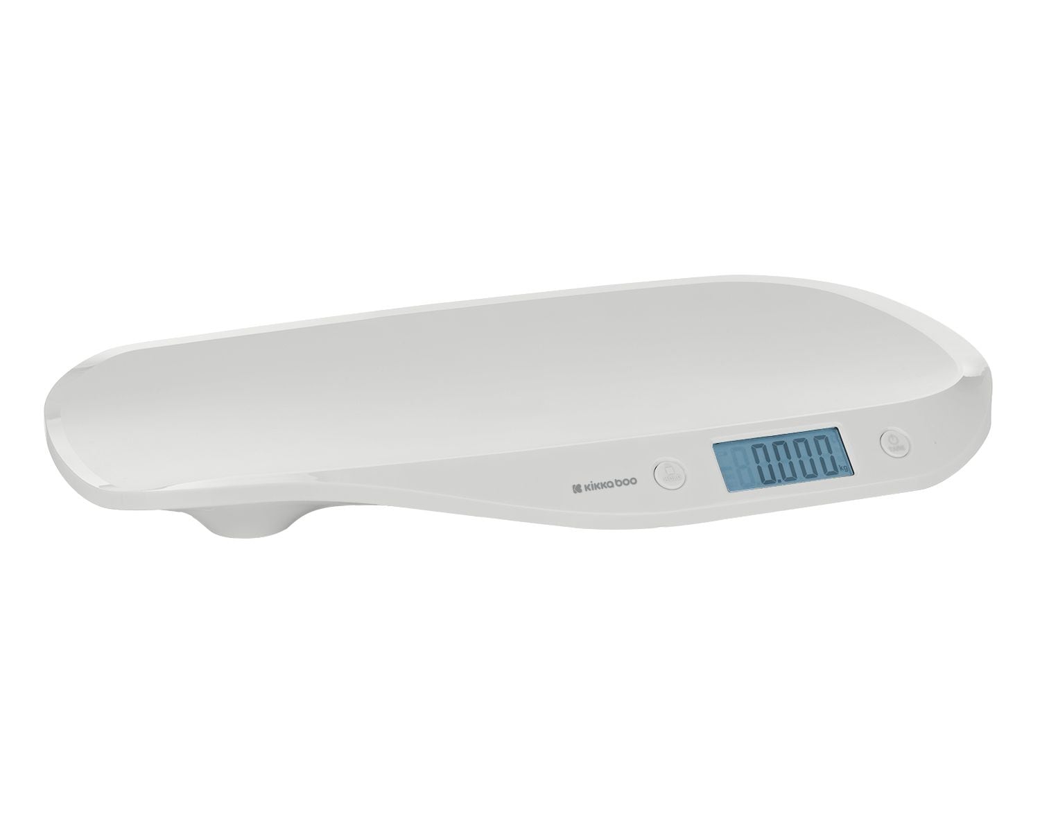 Kikka boo Babywaage Lyra LCD-Display Ma&szlig;band Anti-Rutsch-F&uuml;&szlig;e Tarafunktion 20 kg grau 