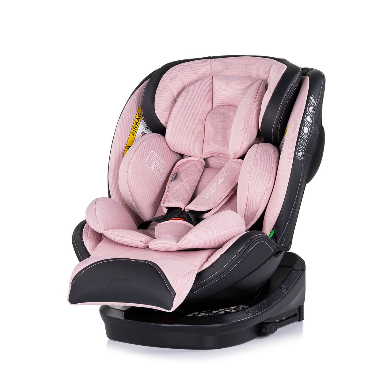 Chipolino Kindersitz Hypnotic i-Size (40-150cm) Isofix, Top Tether, Kopfst&uuml;tze rosa 