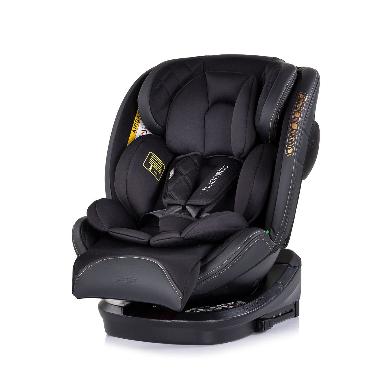 Kindersitz Hypnotic i-Size (40-150cm) Isofix, Top Tether, Kopfstütze schwarz