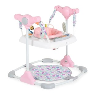 Moni Hopser Hop Fußstütze Musik höhenverstellbar 360 drehbarer Sitz Spielcenter rosa 