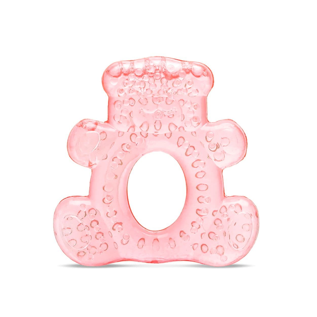 Lorelli Bei&szlig;ring B&auml;r K&uuml;hlbei&szlig;ring Zahnungshilfe massiert lindert wassergef&uuml;llt pink 